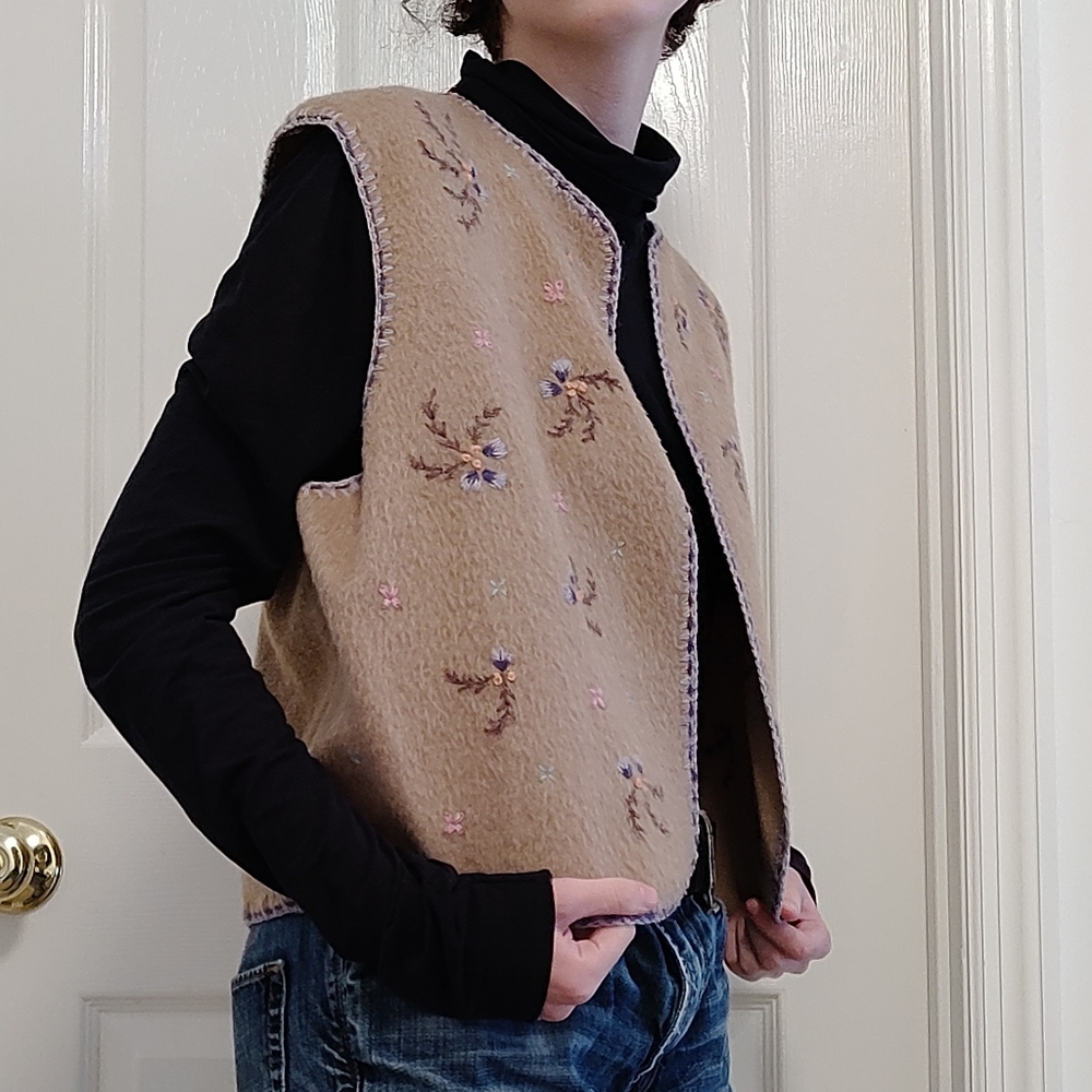 Wool Embroidered Vest
